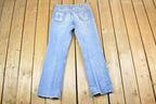 Vintage 1970s GWG Light Wash Denim Jeans Size 32 xs 30