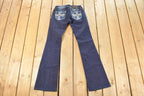 Vintage Deadstock Y2K Miss Me Bedazzled Low Rise Jeans Women's Size 26x31