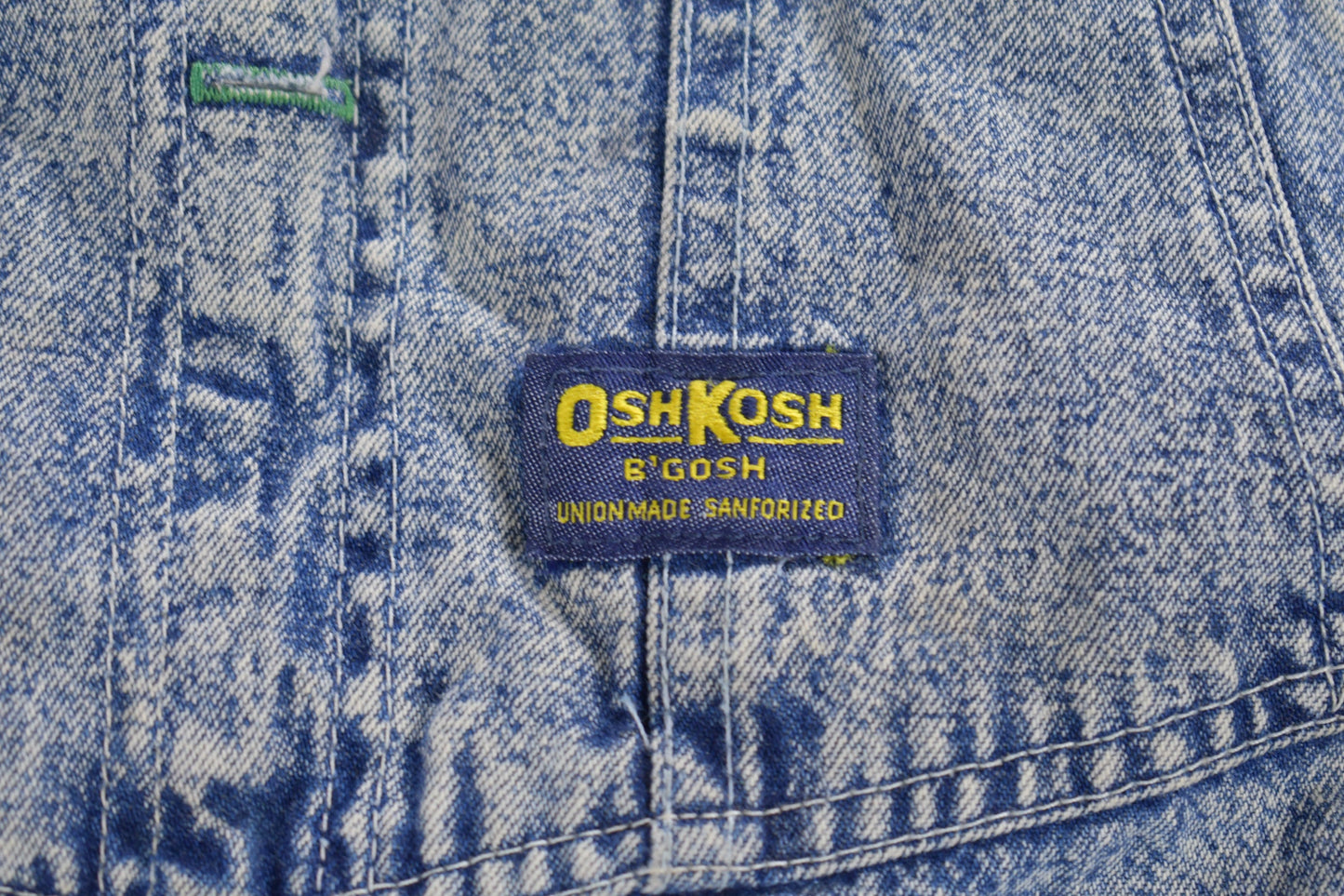 Vintage 1980s Osh Kosh Hickory Stone Wash Denim Jean Overalls / Vintage Overalls / Streetwear / Vintage Workwear / Osh Kosh B'Gosh