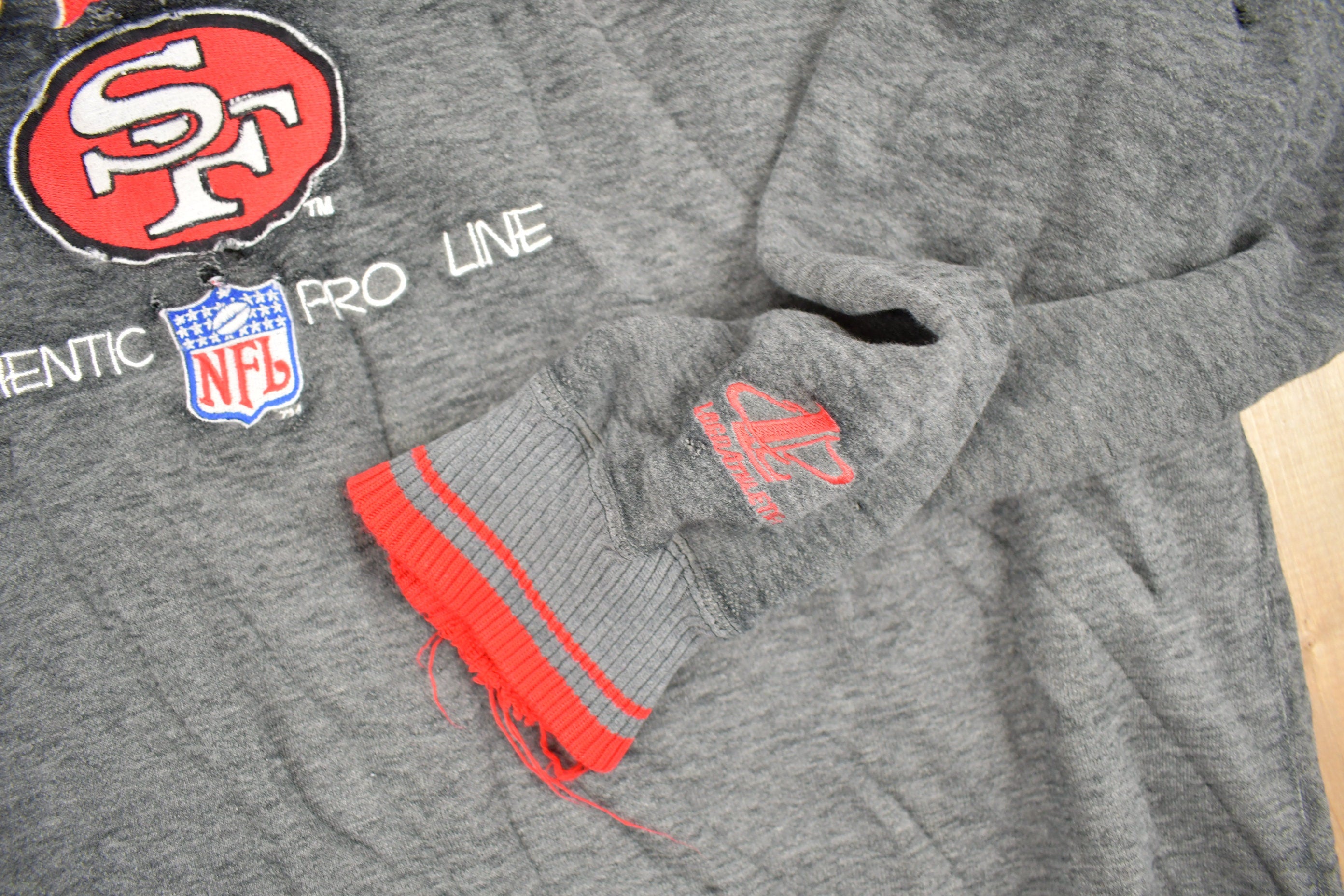 Vintage 1990s San Francisco 49ers NFL Logo Athletic Crewneck Sweatshirt