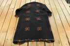 Vintage 1990s Ivy Koral Western All Over Print Wool Robe Men's M  Full Length  Robe Coat  Long Jacket  Southwestern Americana