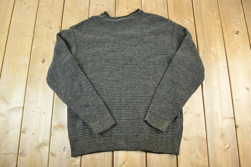 Vintage 1990s Knightsbridge Knit Abstract Pattern Crewneck Sweater