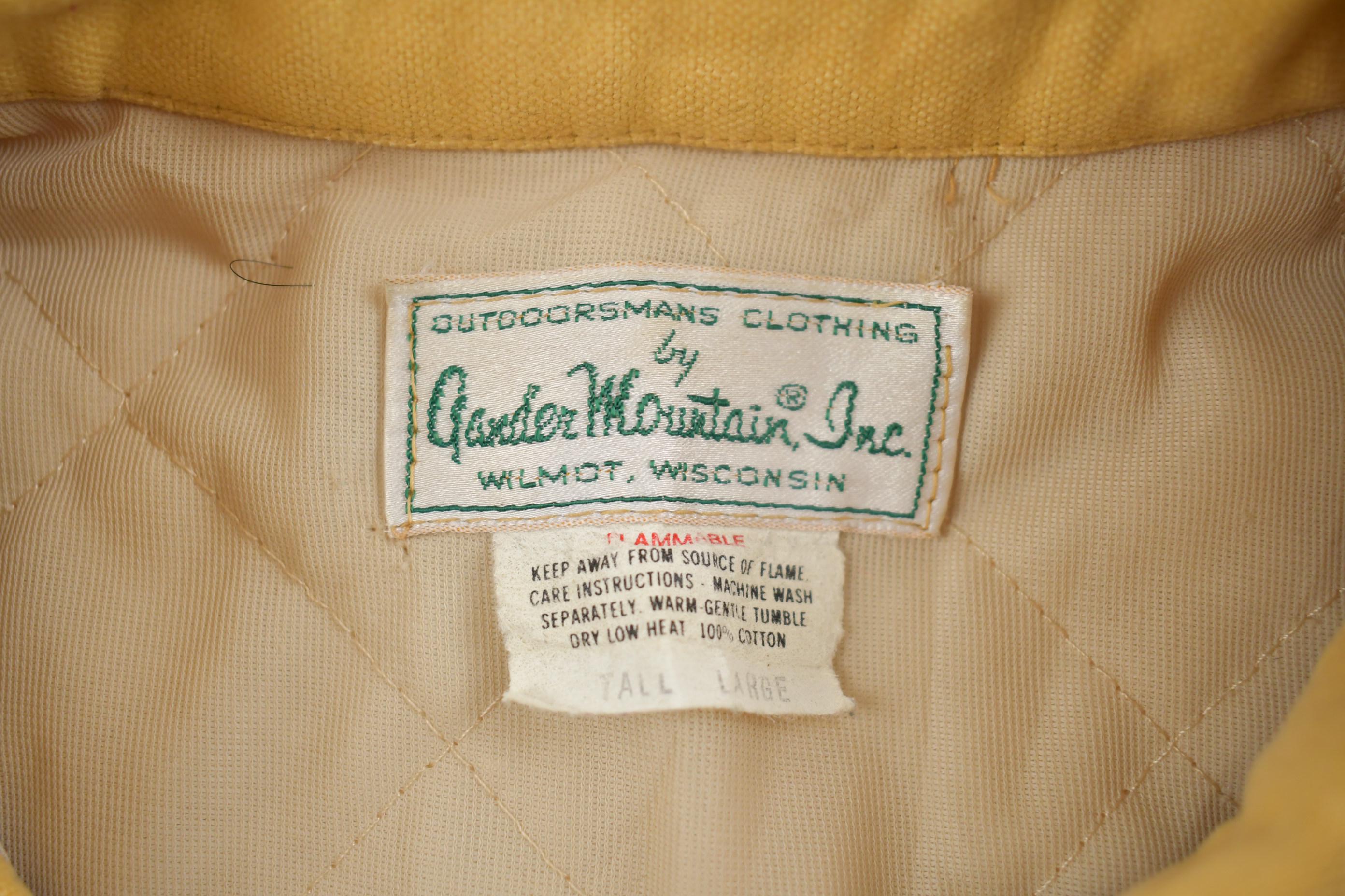 Vintage 1980s Garden Mountain Thermal Blank Button Up Jacket Made In USA