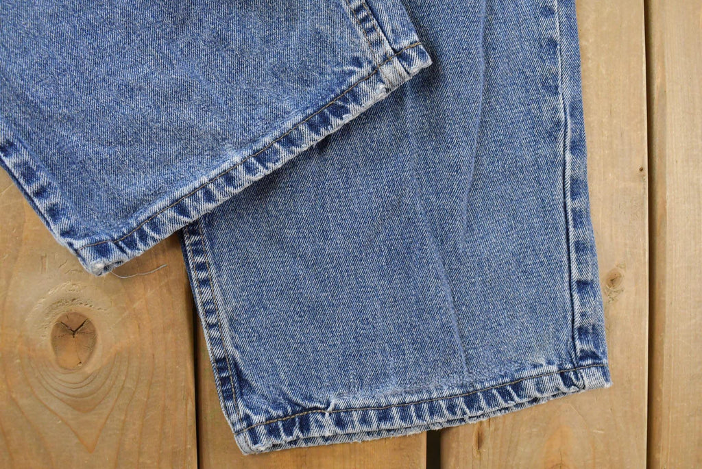 Vintage 1990s Levi Silver Tab Baggy Fit Denim Blue Jeans Men's 37 x 33.5 / 90s Silvertabs / Streetwear / Baggy Jeans / Made in USA