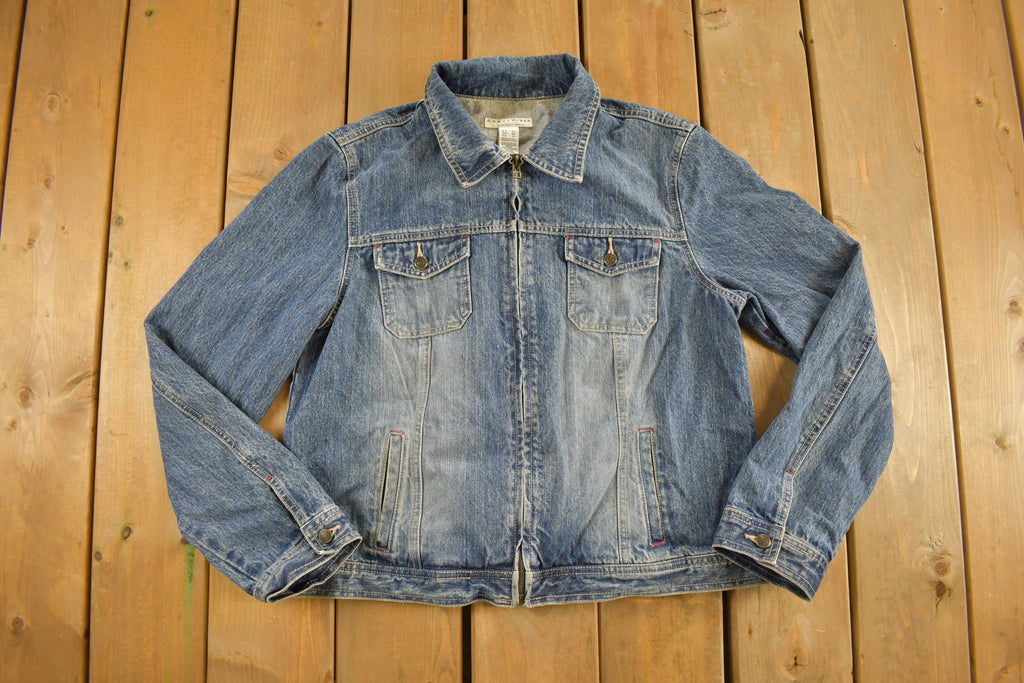 Vintage 1990s Crazy Horse Denim Jean Jacket