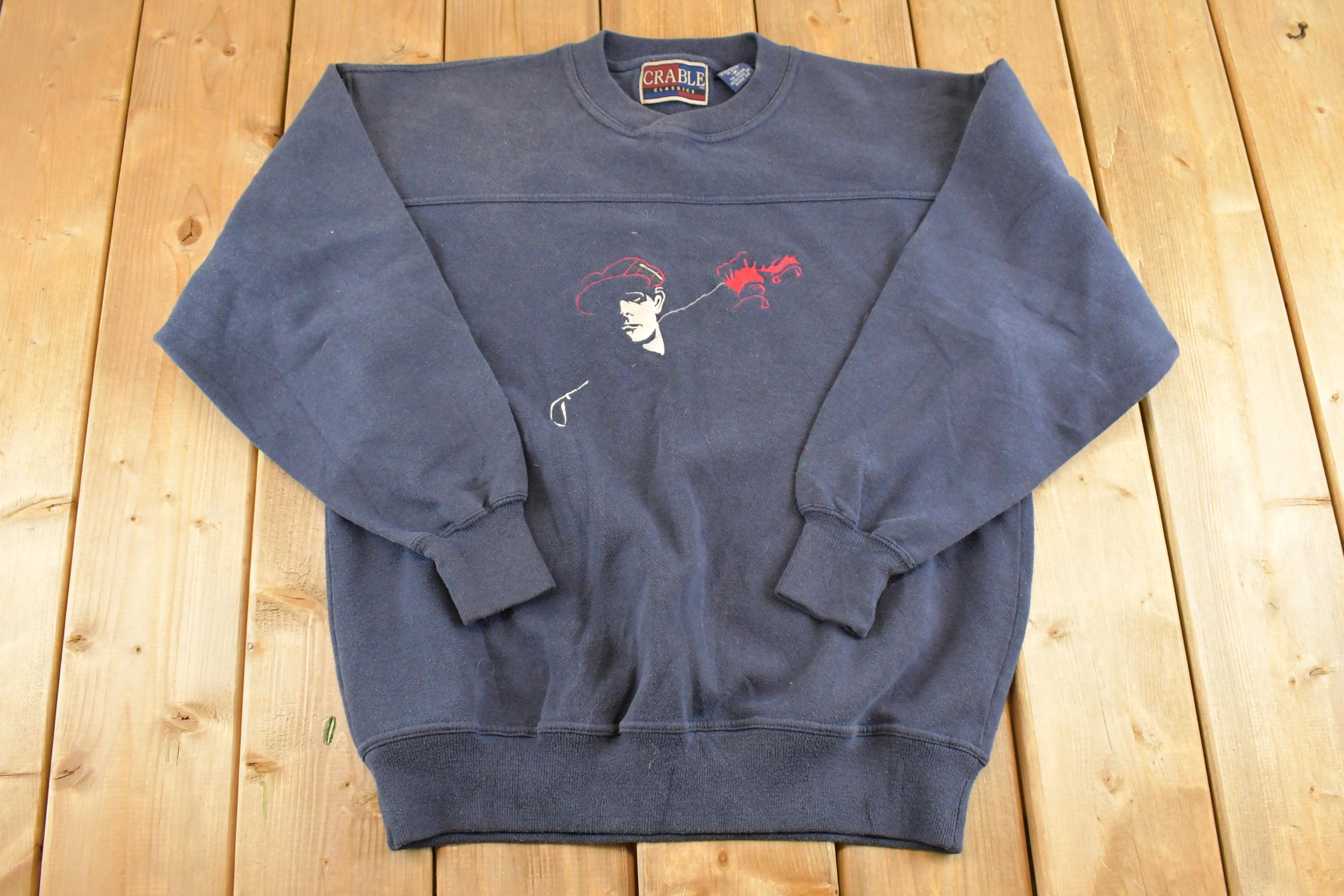 Vintage 1990s Crable Golf Souvenir Crewneck Sweatshirt Mens M /