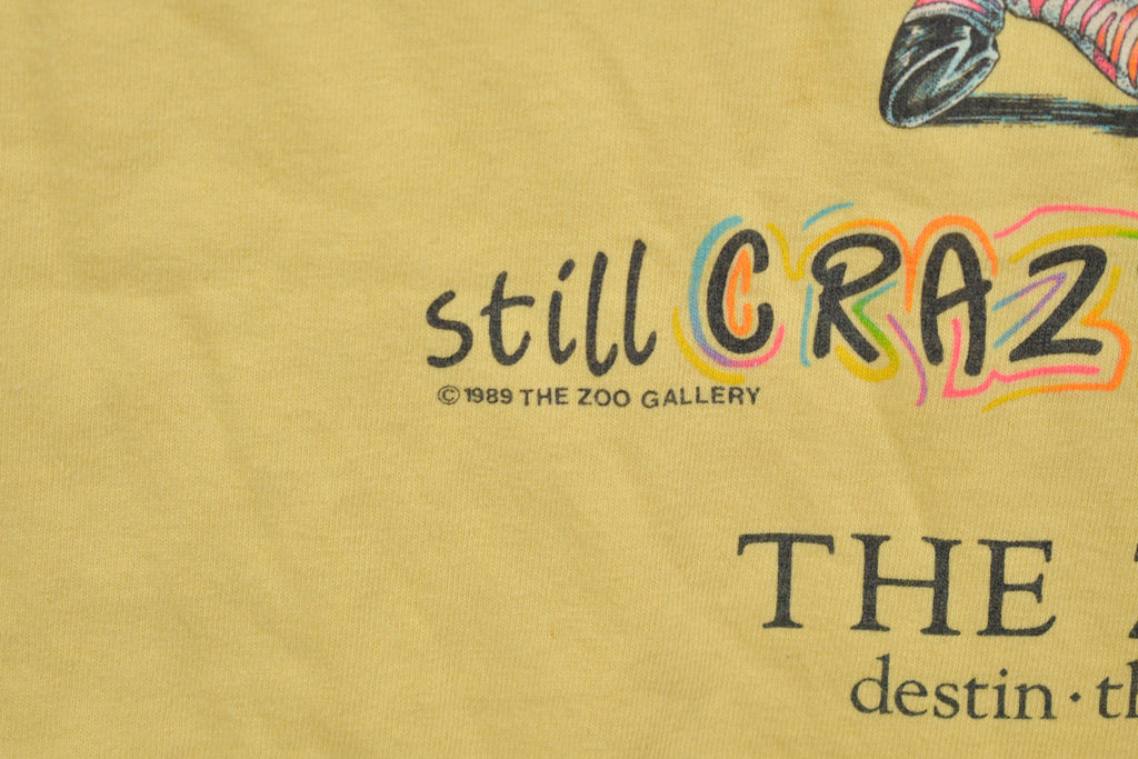 Vintage 1989 Zoo Gallery Zebra Florida T-Shirt