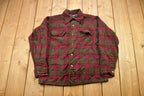 Vintage 1960s Pendleton Plaid Button Up Flannel Shirt