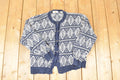 Vintage 1990s Marsh Landing Petits Abstract Knit Cardigan Sweater Women's PL