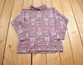 Vintage 1990s Chico Design Abstract Pattern Turtle Neck Sweater