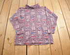 Vintage 1990s Chico Design Abstract Pattern Turtle Neck Sweater
