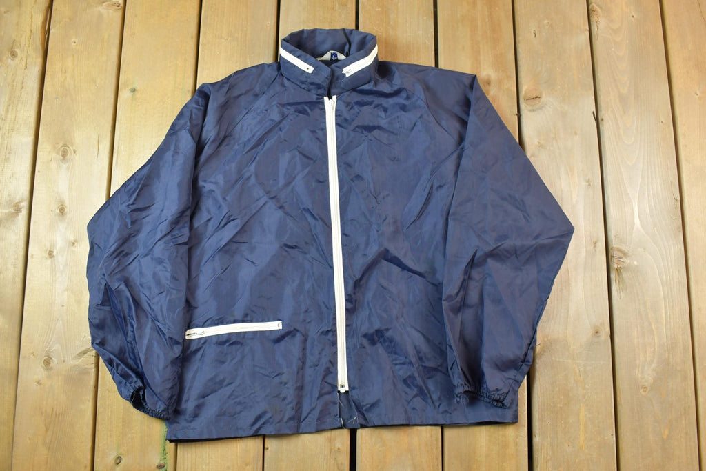 Vintage 1990s Surfer Windbreaker Hooded Spring Jacket