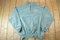 Vintage 1990s Churchill Bulldogs Quarter Zip Mock Neck Collegiate Sweater