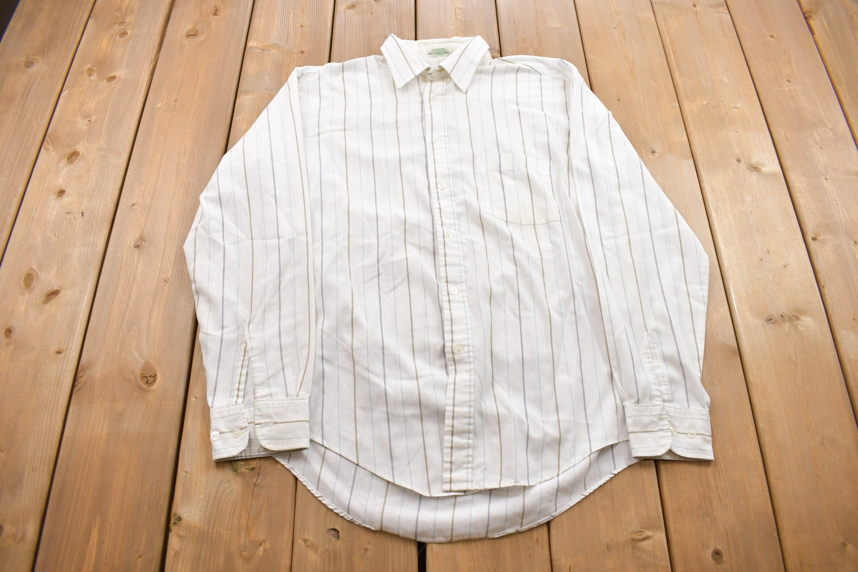 Vintage 1990s Cricketeer Button Up Dress Shirt