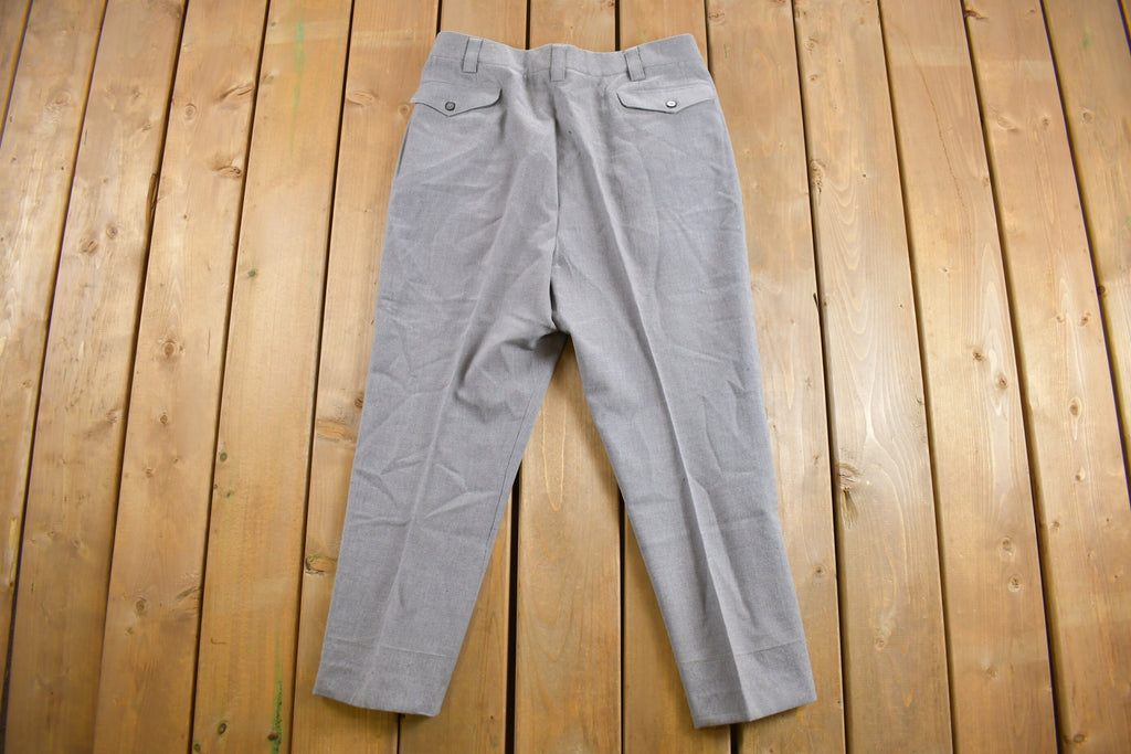 Vintage 1970s Pleated Trousers Size 34 x 24.5
