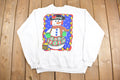 Vintage 1990s Cute Snowman Graphic Crewneck Sweatshirt