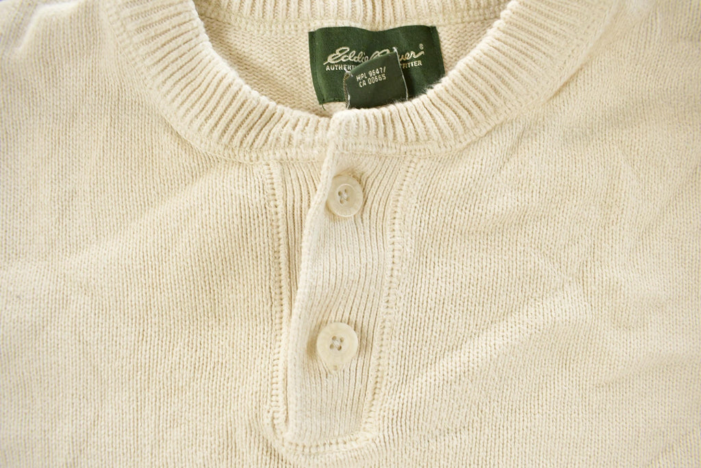 Vintage 2000s Eddie Bauer Henley Sweater Men's XL