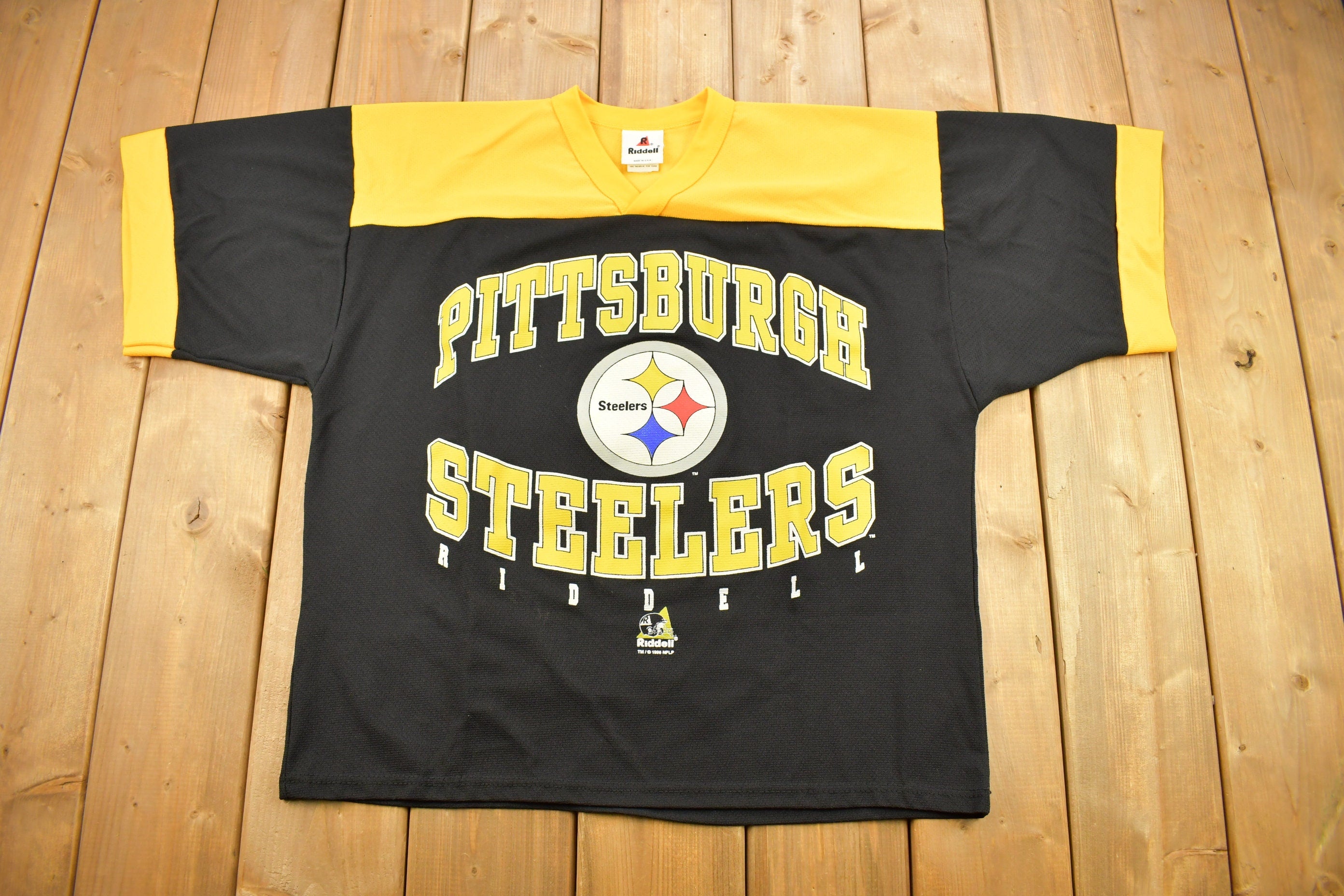 Vintage 1996 Pittsburgh Steelers NFL Jersey-Style T-Shirt