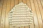 Vintage 1960s Cladwell Wool Knit Cardigan Sweater Adult Medium  Vintage 60s Crewneck  Made in Canada  True Vintage