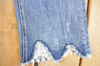 Vintage Deadstock Y2K Grace In LA Lace Hem Bootcut Low Rise Jeans Women's Size 26 x 32