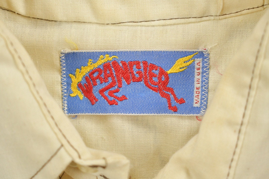 Vintage 1970s Quilted Wrangler Snap Button Shirt