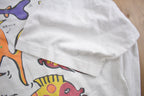 Vintage 1990s Anegada School Of Fish Souvenir T Shirt