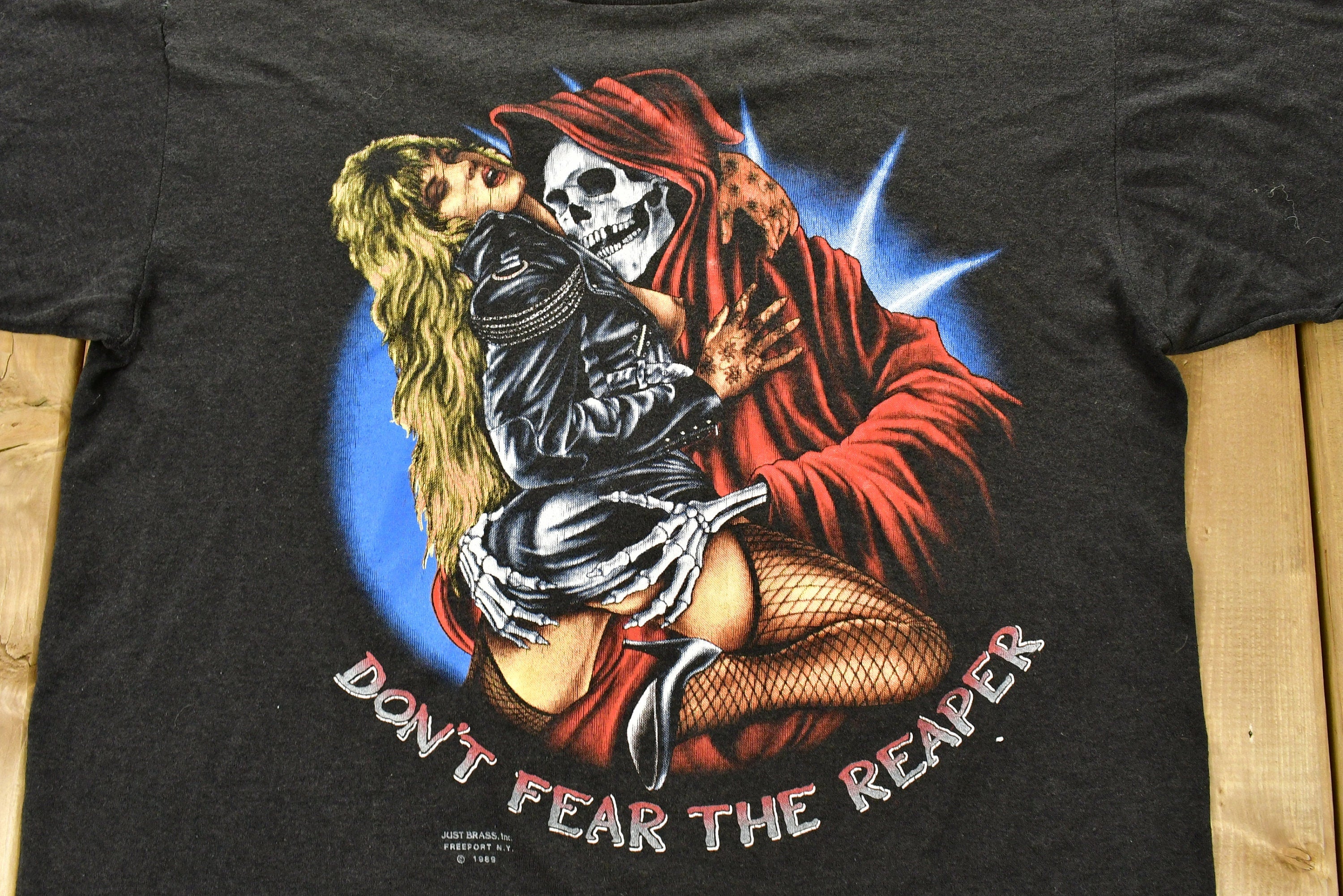 Vintage 1989 Don't Fear The Reaper Daytona Beach Bike Week T-Shirt
