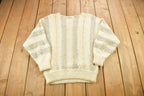 Vintage 1990s W.M Allen Knitted Women's Crewneck Sweater