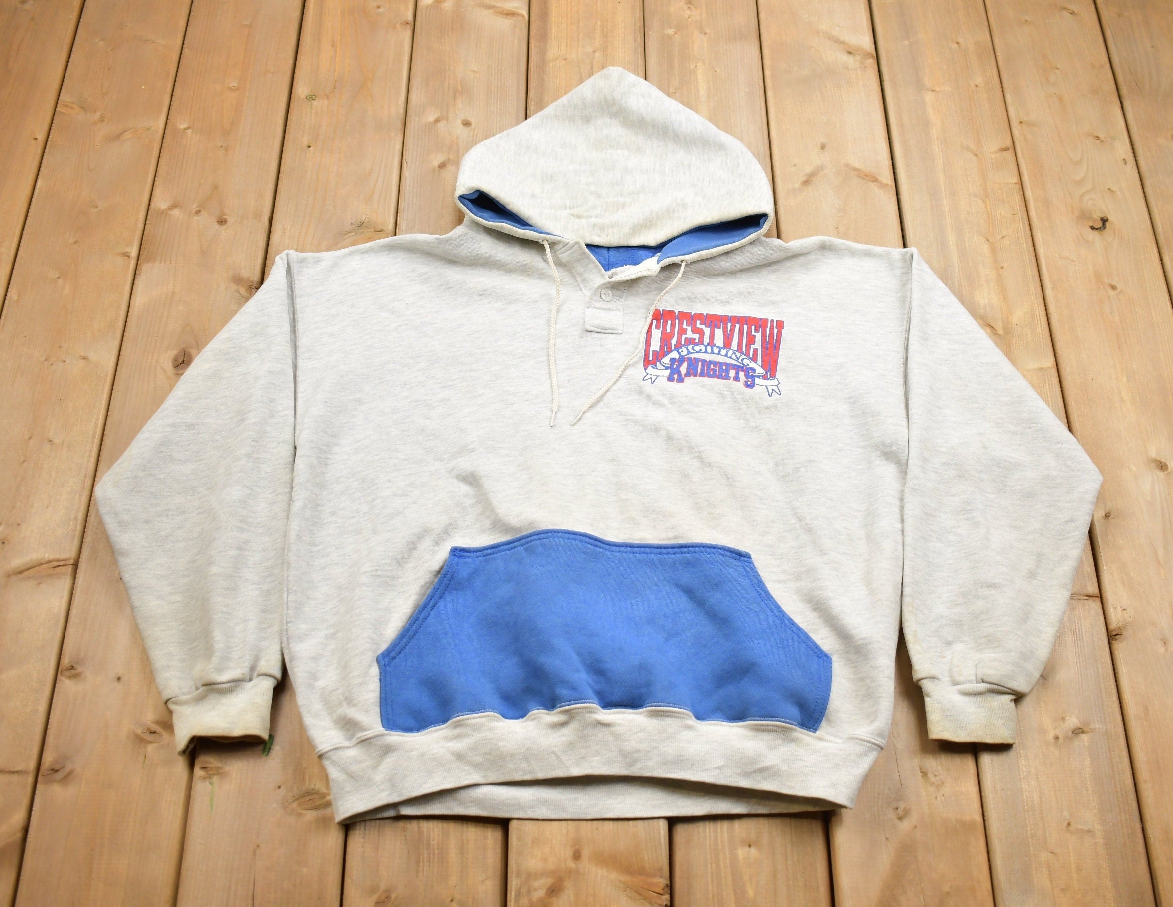 Vintage 1990s Crestview Fighting Knights Collegiate Hoodie