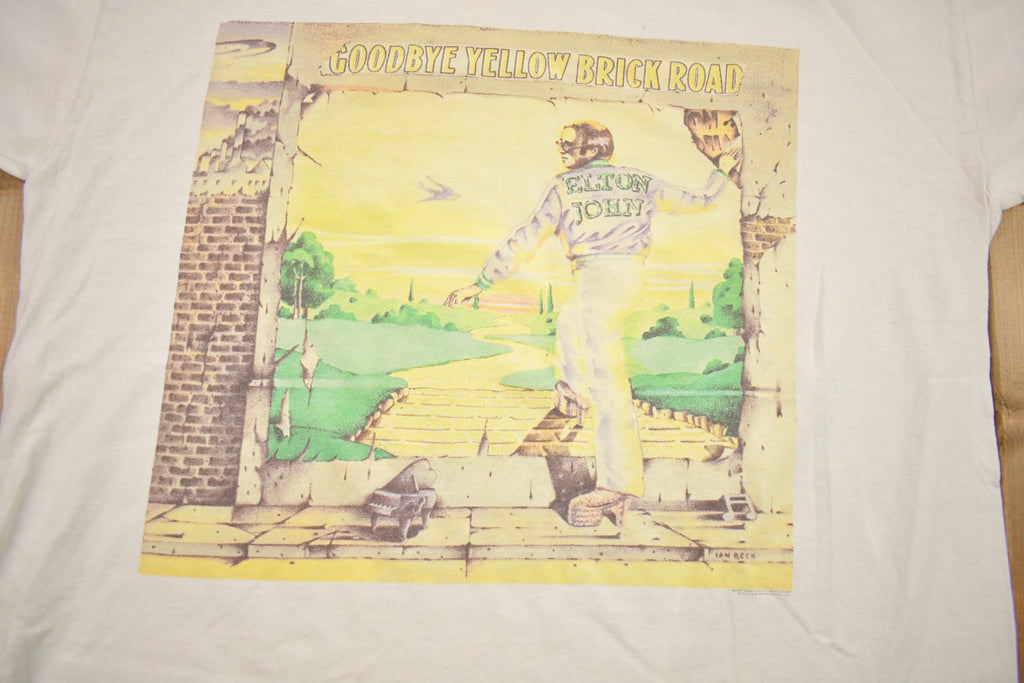 Vintage 1997 Elton John Goodbye Yellow Brick Road Band T-shirt