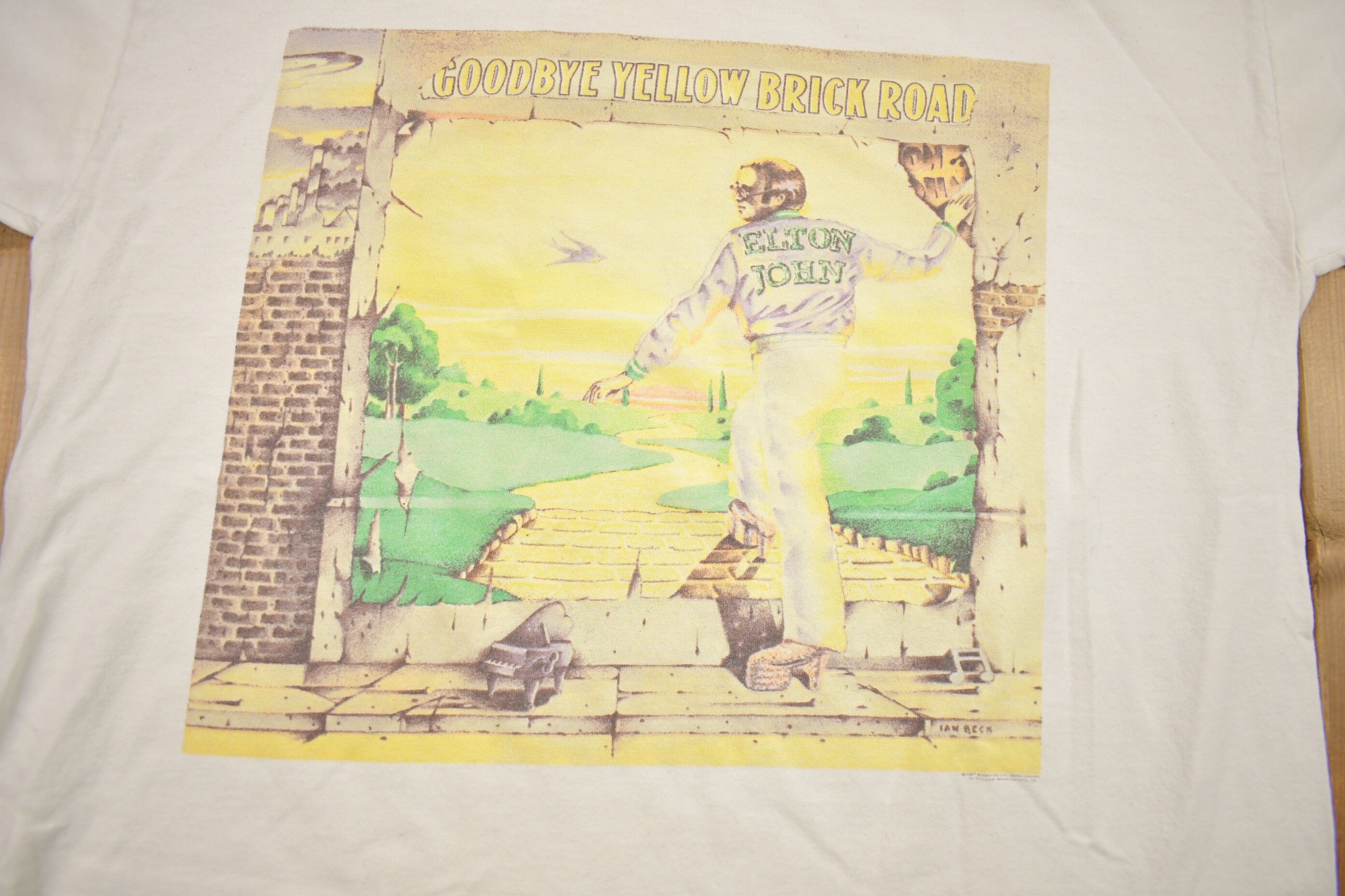 Vintage 1997 Elton John Goodbye Yellow Brick Road Band T-shirt