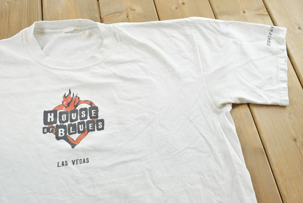 Vintage 1990s House Of Blues Las Vegas Graphic T-Shirt Mens 2XL  Vintage Destination Shirt  Streetwear  Tourism Tee  Souvenir Travel