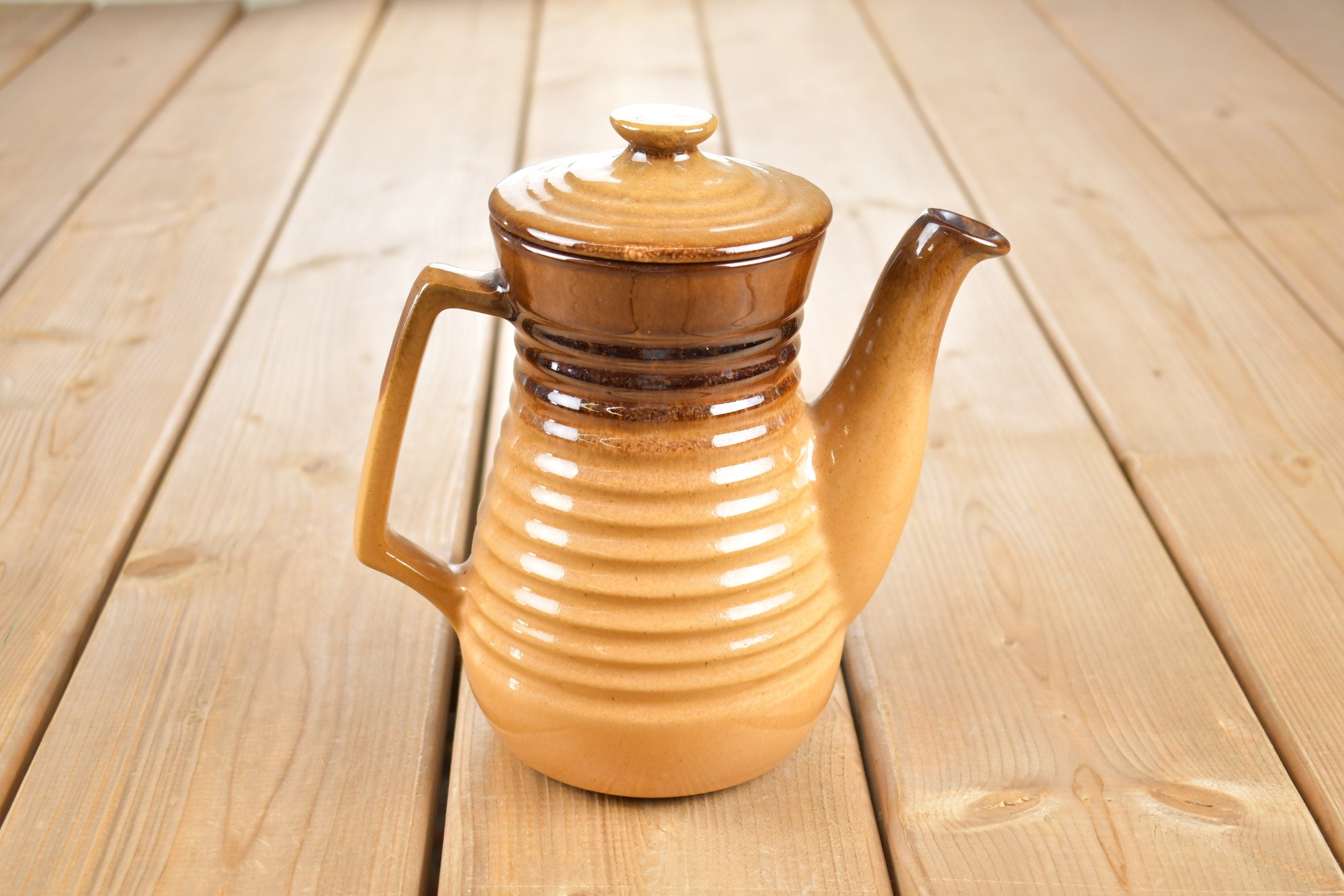 Vintage 1970s Made in Canada Ceramic Tea Pot