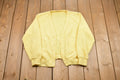 Vintage 1990s Yellow Button Up Cardigan Sweater