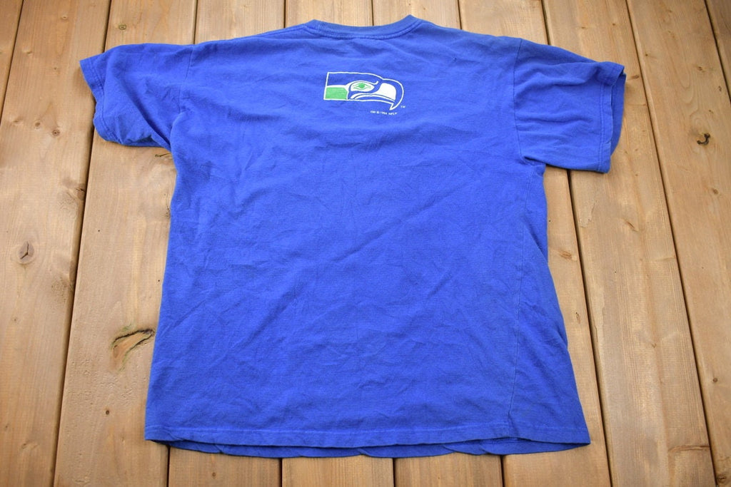 Vintage 1994 Seattle Seahawks NFL Logo Graphic T-Shirt