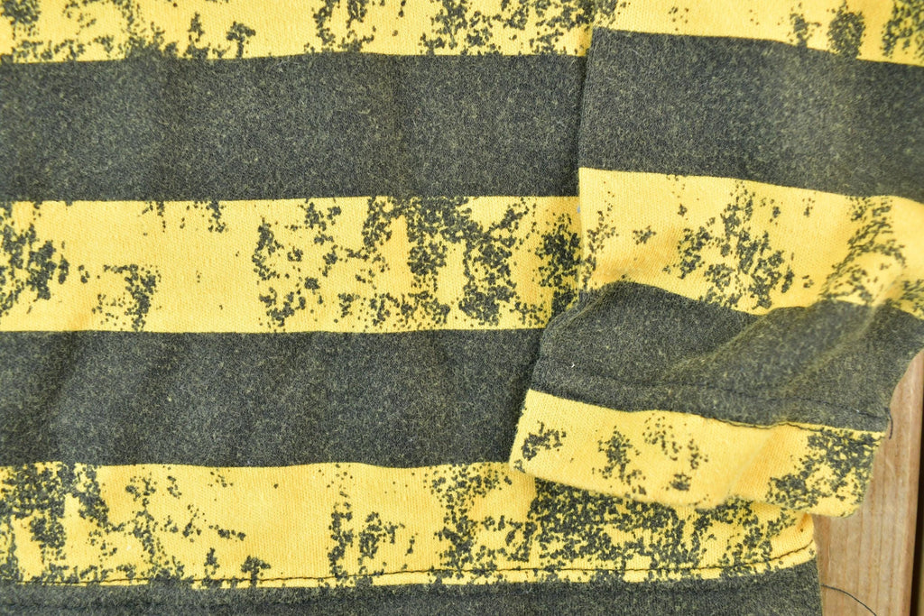 Vintage 1990s Sycamore Yellow Striped Single Stitch T-Shirt