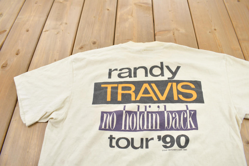 Vintage 1990 Randy Travis No Holding Back Graphic T-Shirt