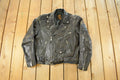 Vintage 1990s Leather Biker Jacket Men's Small