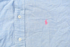 Vintage 1990s Polo Ralph Lauren Blue And Pink Button Up Shirt