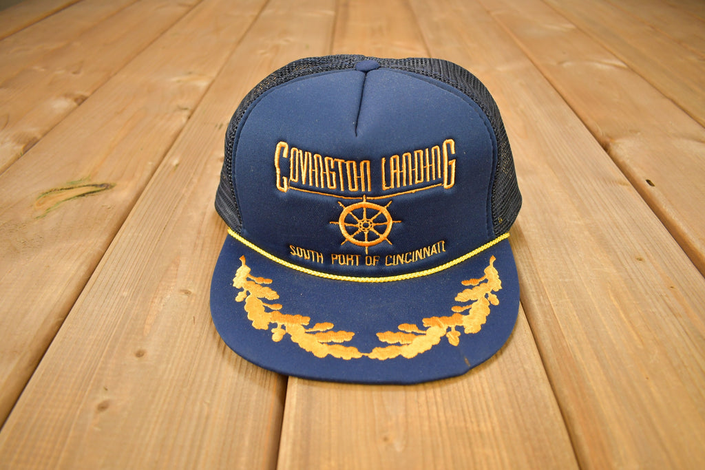 Vintage 1990s Conviction Landing South Port Of Cincinnati Trucker Hat / OSFA / Vintage Snap Back / Souvenir Cap