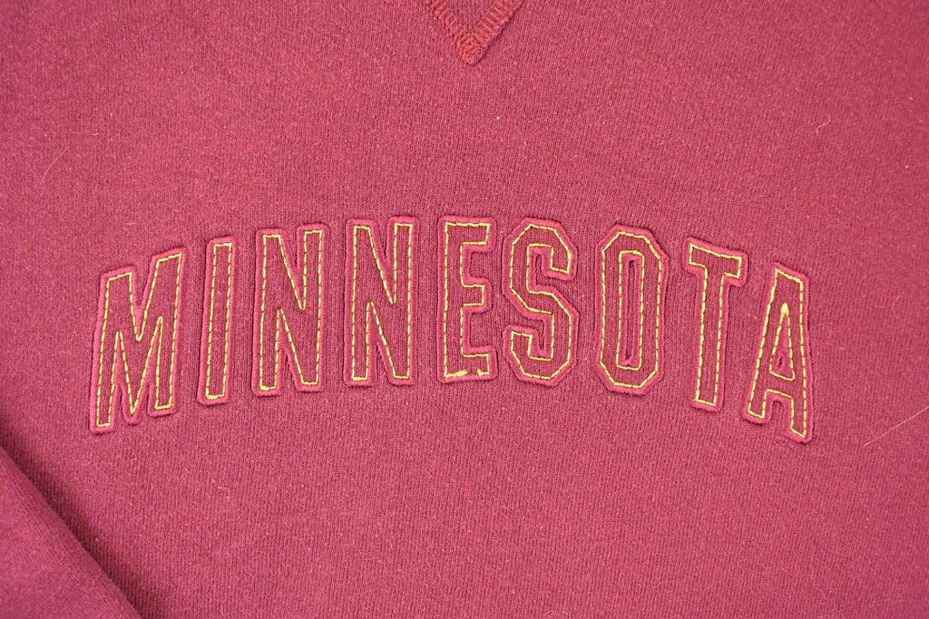 Vintage 1990s Russell Minnesota Embroidered University Crewneck Sweater Womens XL