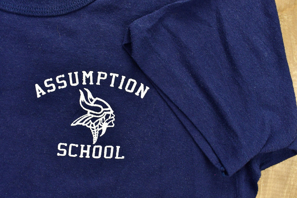 Vintage 1990s Assumption High School Graphic T-Shirt