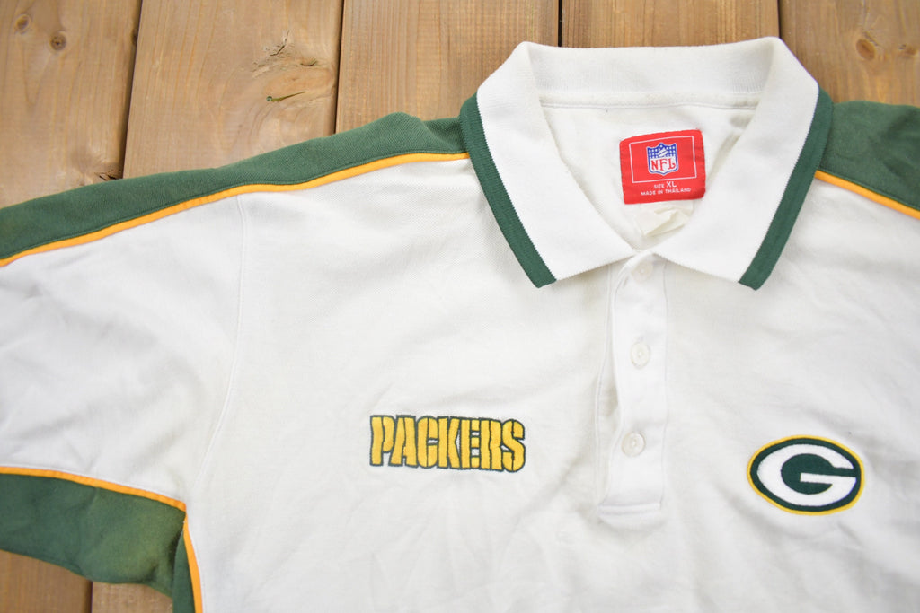 Vintage Y2K Green Bay Packers NFL Polo Shirt