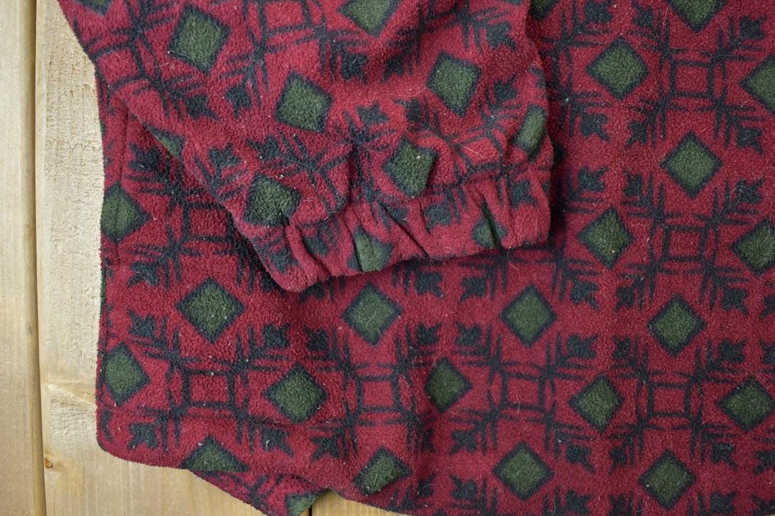 Vintage 1990s Athletic Works Fleece Full Zip Sweater