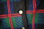 Vintage 1980s Tally-Ho Creation 100% Acrylic Knit Cardigan Sweater
