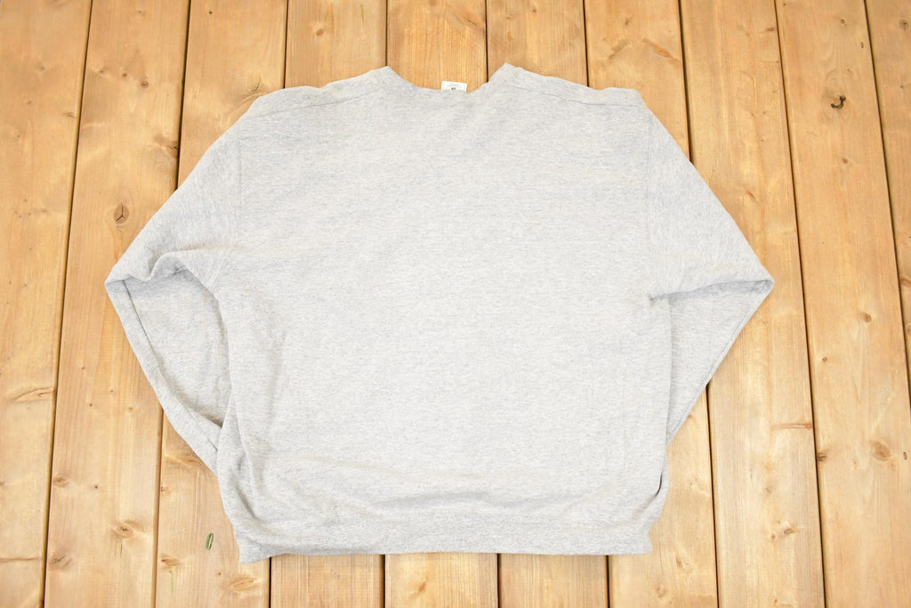 Vintage 1990s Michigan State Embroidered University Crewneck Sweater Men's L