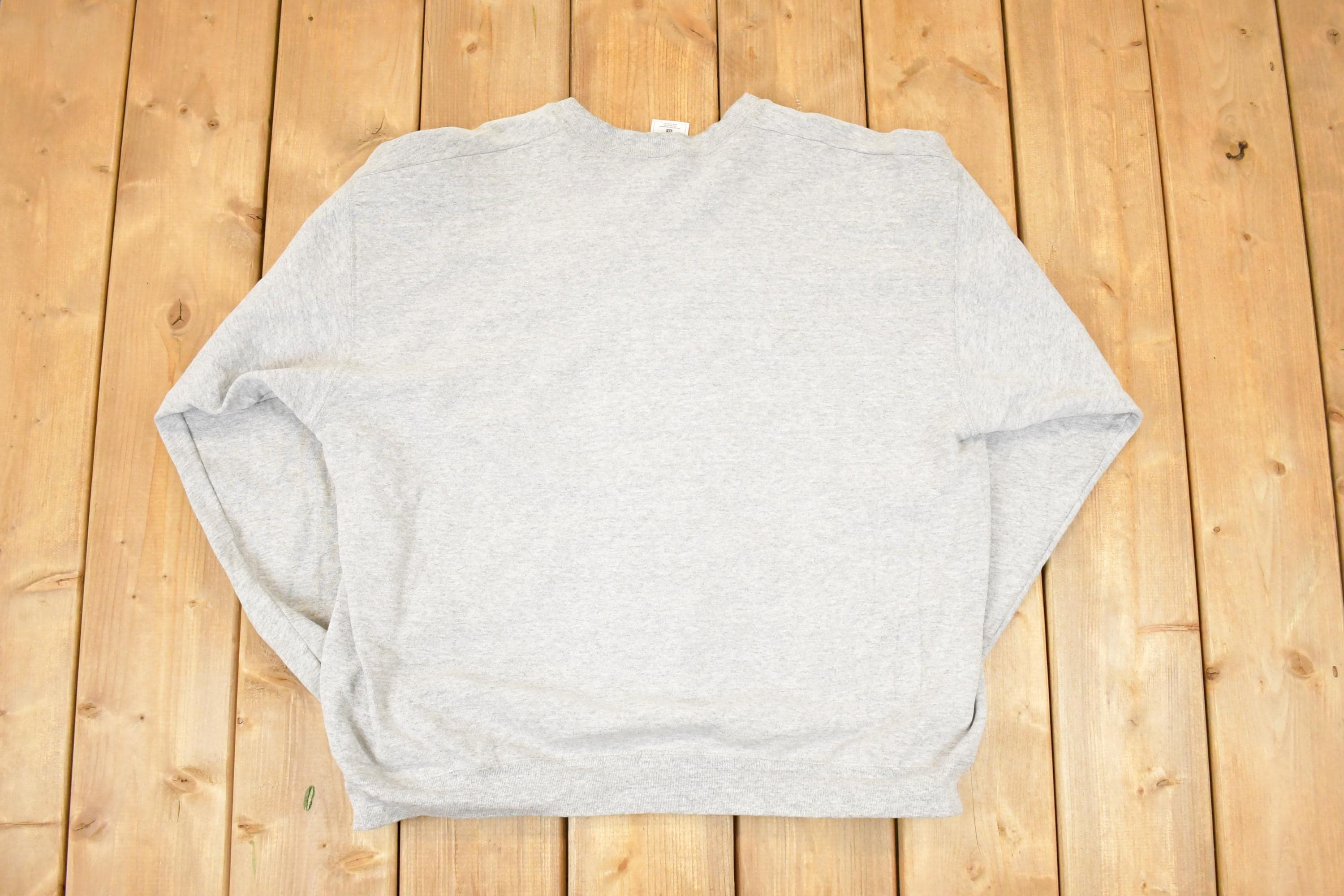 Vintage 1990s Michigan State Embroidered University Crewneck Sweater Men's L