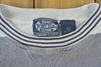 Vintage 1990s Point Zero Jeans Striped Colour Block Crewneck Sweatshirt