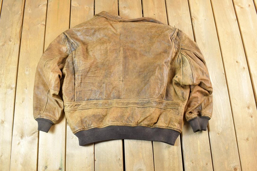 Vintage 1970's Aviator Leather Jacket