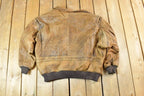 Vintage 1970's Aviator Leather Jacket